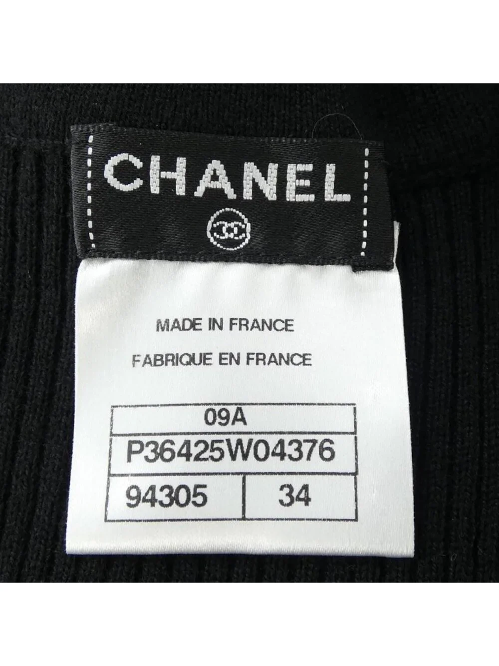 Chanel Knit Sweater Black